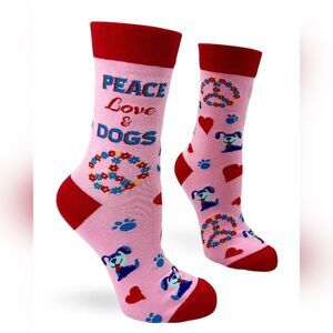 FabDaz "Peace Love & Dogs" Socks